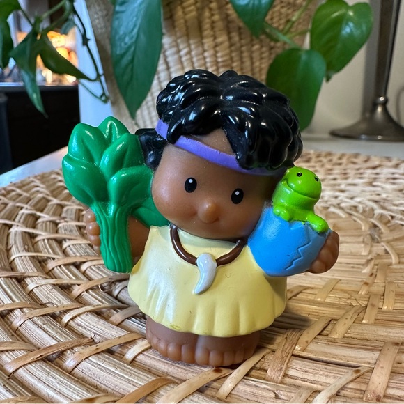 Fisher-Price Little People Jungle Boy and Girl Dinosaur Vintage - Picture 6 of 6